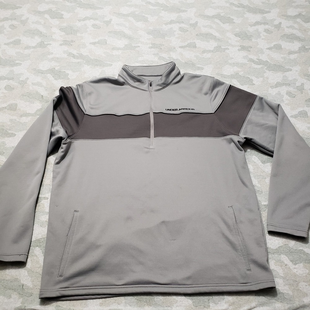 Under Armour Sweatshirt Mens XL Gray Loose All Season Gear Long Sleeve